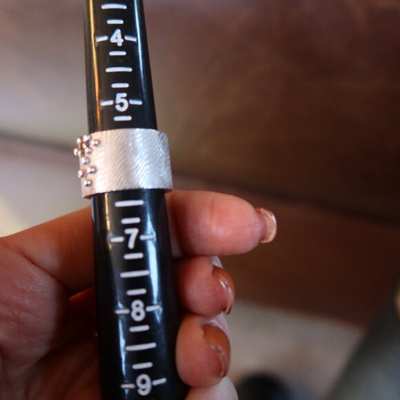 NWOT $400 Dahlia Kanner Sterling Silver & Cognac diamond bumpy ring with stone 6 - Picture 14 of 15